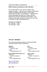 Preview for 2 page of Miranda DAC-191p Manual To Installation And Operation