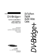 Miranda DV-Bridge+ Manual To Installation And Operation preview