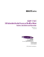 Предварительный просмотр 1 страницы Miranda EAP-1101 Manual To Installation And Operation