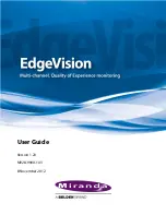 Miranda EdgeVision User Manual preview