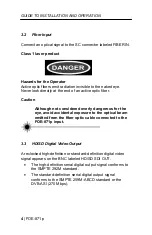 Preview for 8 page of Miranda FOE-871p Manual To Installation And Operation