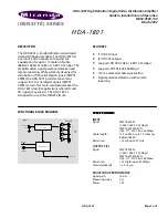 Miranda HDA-1801 Manual To Installation And Operation предпросмотр