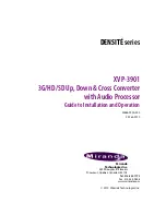 Miranda XVP-3901 DENSITE series Manual To Installation And Operation preview