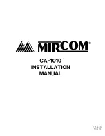 Mircom CA-1010 Installation Manual preview