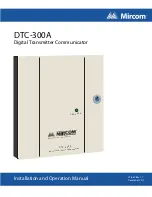 Предварительный просмотр 1 страницы Mircom DTC-300A Installation And Operation Manual