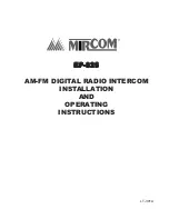 Preview for 1 page of Mircom EP-825 Installation And Operating Instructions Manual