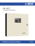 Preview for 1 page of Mircom FA-101T Installation And Operation Manual