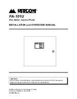 Preview for 1 page of Mircom FA-101U Installation And Operation Manual
