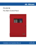 Preview for 1 page of Mircom FX-3318 Installation And Operation Manual