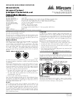 Предварительный просмотр 1 страницы Mircom MIX-2351TAPA Installation And Maintenance Instructions