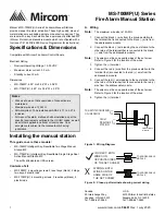 Mircom MS-700MP Series Installation And Use Instruction preview