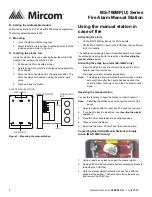 Предварительный просмотр 2 страницы Mircom MS-700MP Series Installation And Use Instruction