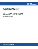 Mircom OpenBAS-HV-RF433R Installation Manual preview