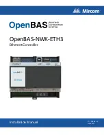 Mircom OpenBAS-NWK-ETH3 Installation Manual предпросмотр