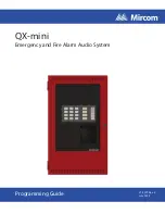 Mircom QX-mini Programming Manual preview