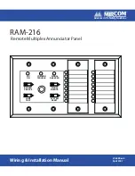 Предварительный просмотр 1 страницы Mircom RAM-216 Wiring & Installation Manual