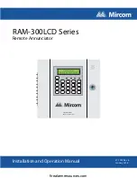 Mircom RAM-300LCD Series Installation And Operation Manual preview