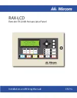 Preview for 1 page of Mircom RAX-LCD Installation And Wiring Manual