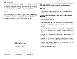 Preview for 1 page of Mircom RB-MD-950 Replacement Instructions