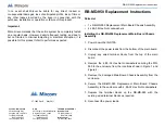 Предварительный просмотр 1 страницы Mircom RB-MD-950 Replacement Instructions