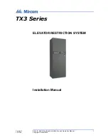 Preview for 1 page of Mircom TX3-ER-8 Installation Manual