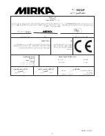 Предварительный просмотр 7 страницы MIRKA AP 300NV Operating Instructions Manual