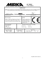 Preview for 15 page of MIRKA AP 300NV Operating Instructions Manual