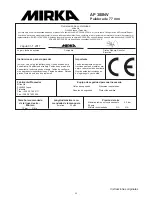 Preview for 35 page of MIRKA AP 300NV Operating Instructions Manual