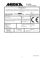 Preview for 55 page of MIRKA AP 300NV Operating Instructions Manual