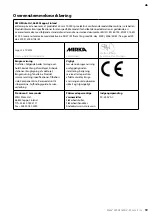 Предварительный просмотр 19 страницы MIRKA CEROS150NV Operating Instructions Manual