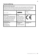 Предварительный просмотр 75 страницы MIRKA CEROS150NV Operating Instructions Manual