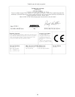 Preview for 29 page of MIRKA CEROS325CV Operating Instructions Manual