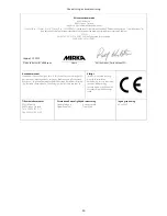 Preview for 34 page of MIRKA CEROS325CV Operating Instructions Manual