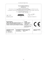 Preview for 44 page of MIRKA CEROS325CV Operating Instructions Manual