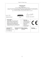 Preview for 72 page of MIRKA CEROS325CV Operating Instructions Manual