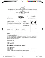 Preview for 6 page of MIRKA ceros550 cv Operating Instructions Manual