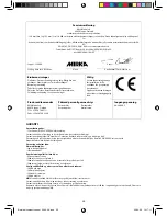 Preview for 36 page of MIRKA ceros550 cv Operating Instructions Manual