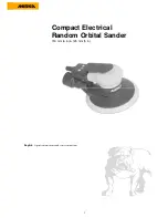 Preview for 1 page of MIRKA Compact Electrical Random Orbital Sander Operator Maintenance And Service Instruction