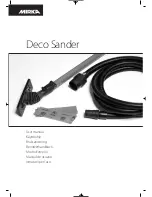 MIRKA Deco Sander User Manual preview