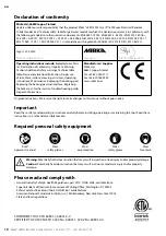 Preview for 10 page of MIRKA LEROS Operating Instructions Manual