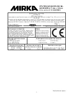 Предварительный просмотр 14 страницы MIRKA MR-34 Operating Instructions Manual