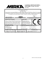 Предварительный просмотр 58 страницы MIRKA MR-34 Operating Instructions Manual