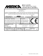 Предварительный просмотр 149 страницы MIRKA MR-34 Operating Instructions Manual