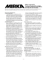 Предварительный просмотр 153 страницы MIRKA MR-34 Operating Instructions Manual