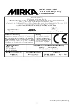 Preview for 12 page of MIRKA MR-38CV Operating Instructions Manual