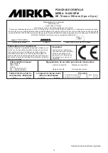 Предварительный просмотр 19 страницы MIRKA MR-38CV Operating Instructions Manual