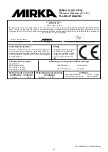 Предварительный просмотр 33 страницы MIRKA MR-38CV Operating Instructions Manual