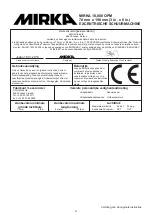 Предварительный просмотр 68 страницы MIRKA MR-38CV Operating Instructions Manual