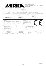 Предварительный просмотр 103 страницы MIRKA MR-38CV Operating Instructions Manual