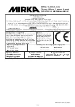 Предварительный просмотр 131 страницы MIRKA MR-38CV Operating Instructions Manual